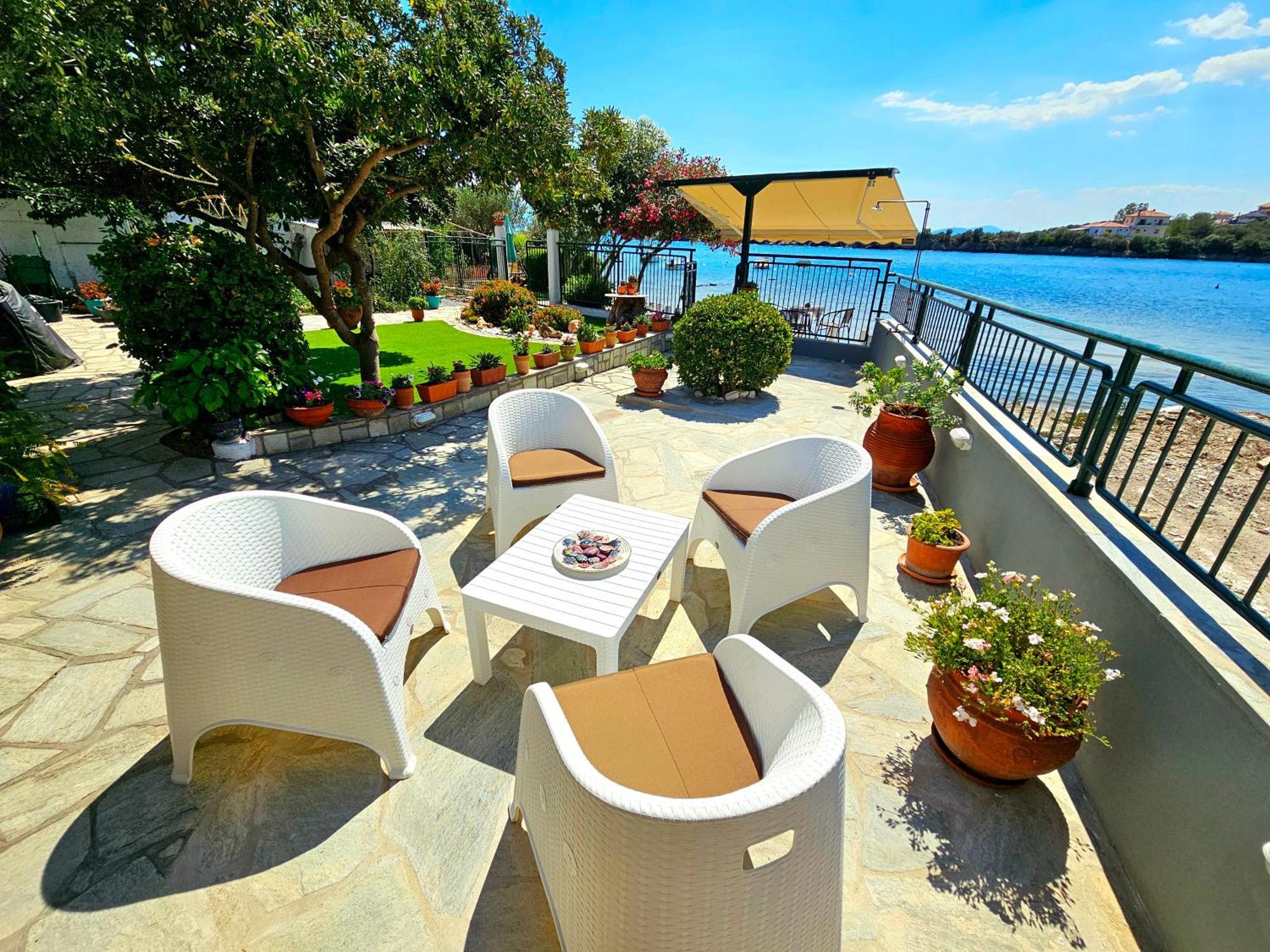 Polianthi Seaside House Villa Marathos  ภายนอก รูปภาพ